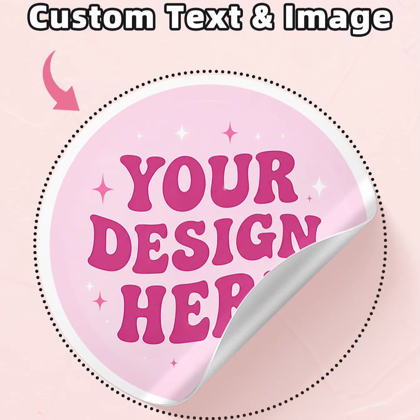 Personalised Candle Label - 1-130 ชิ้นสติกเกอร์กลม PVC ใสแบบกำหนดเอง, ป้ายรูปภาพข้อความส่วนตัวสำหรับของขวัญวันหยุด, ของชำร่วยวันเกิด,