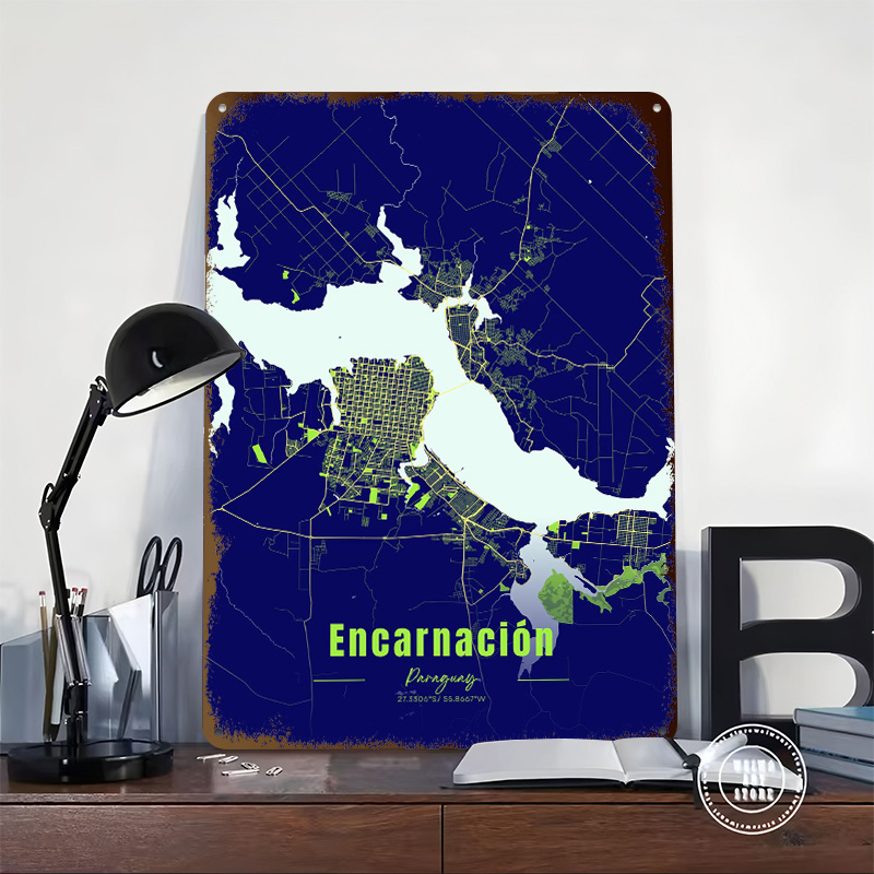ของตกแต่งบ้าน Encarnación ของต - Custom Map Poster บทวิจารณ์และราคา