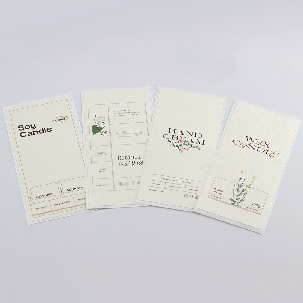 ฉลากขวดเทียนพื้นผิวหรูหราสติกเ - Personalised Candle Label บทวิจารณ์และราคา
