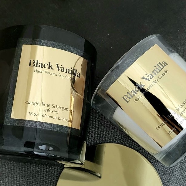 เทียนกล่องใส่กระเป๋าเคลือบเงาแ - Personalised Candle Label บทวิจารณ์และราคา