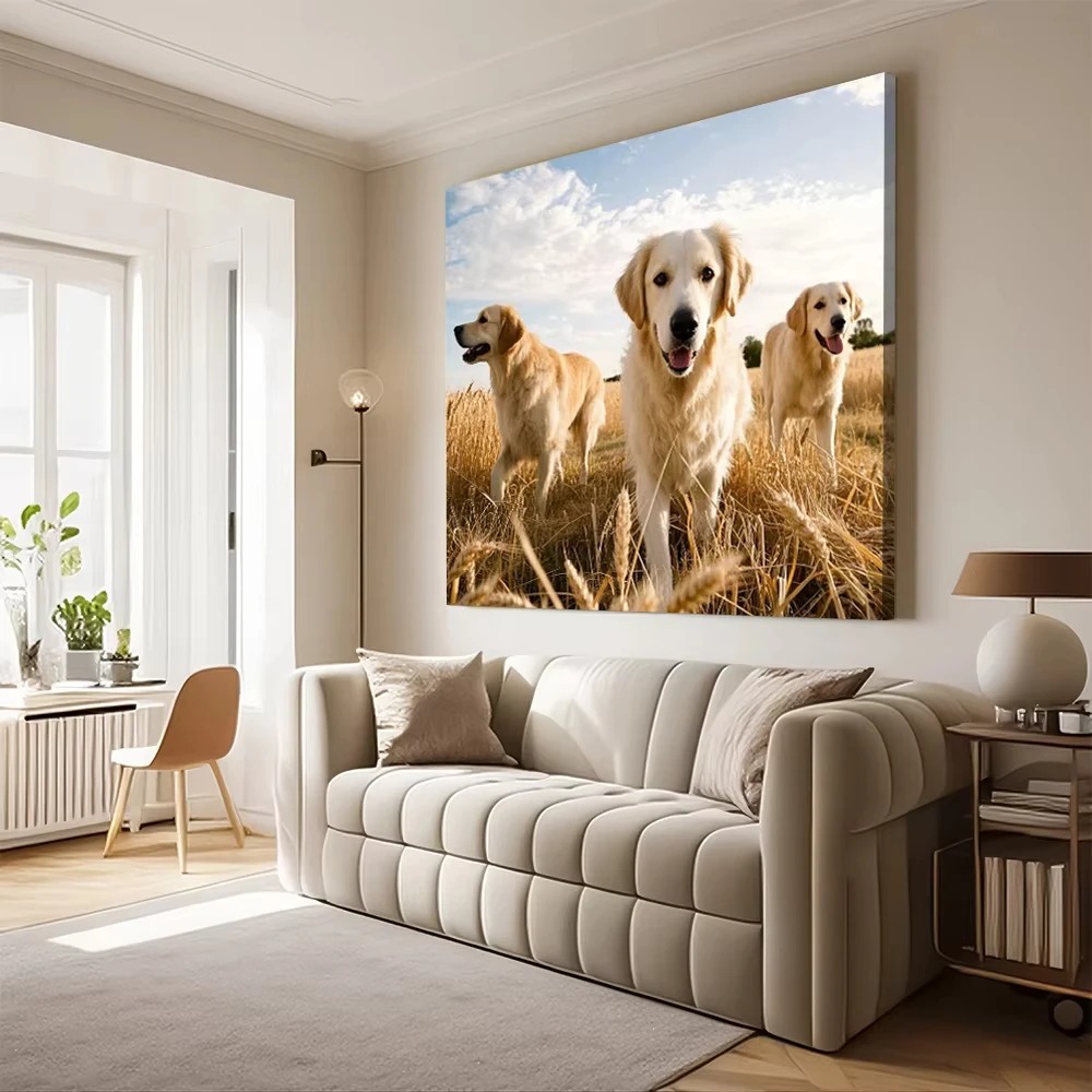 ภาพพิมพ์บนผ้าใบสำหรับสัตว์เลี้ - Pet Portrait Custom บทวิจารณ์และราคา