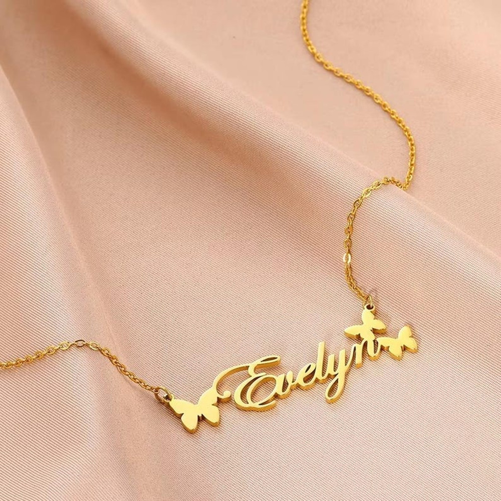 สร้อยคอชื่อสั่งทำ เครื่องประดั - Birth Flower Necklace บทวิจารณ์และราคา