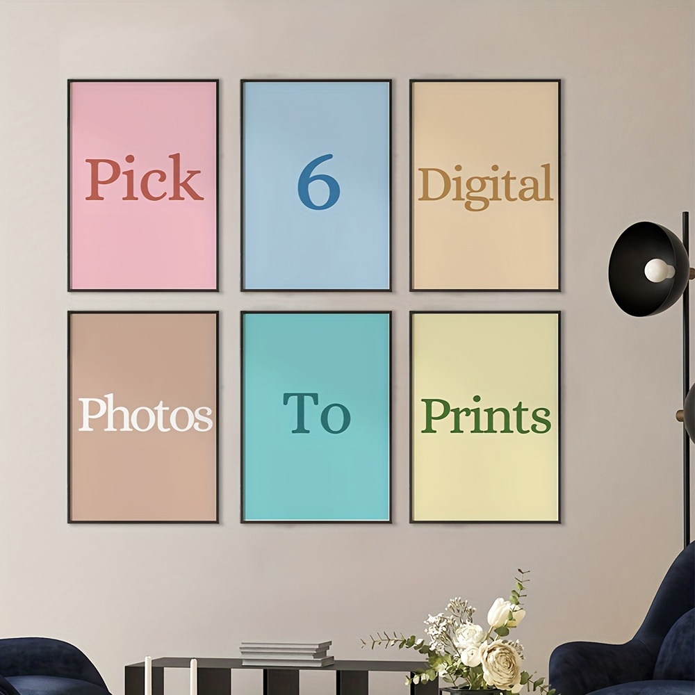 6 ชิ้น/ชุด ภาพพิมพ์บนผ้าใบแบบก - Pet Portrait Custom บทวิจารณ์และราคา