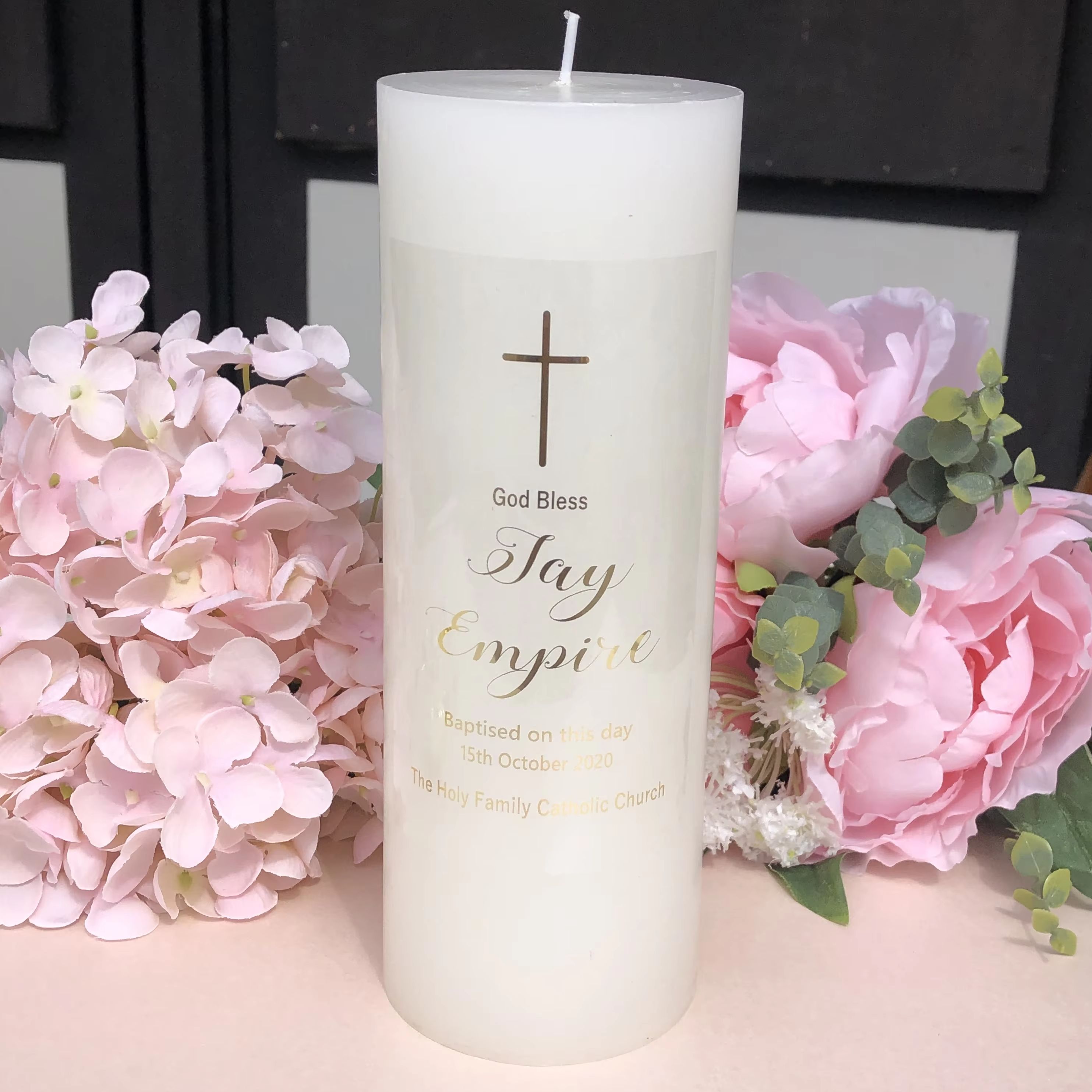 1 ส่วนบุคคล First communion เท - Personalised Candle Label บทวิจารณ์และราคา