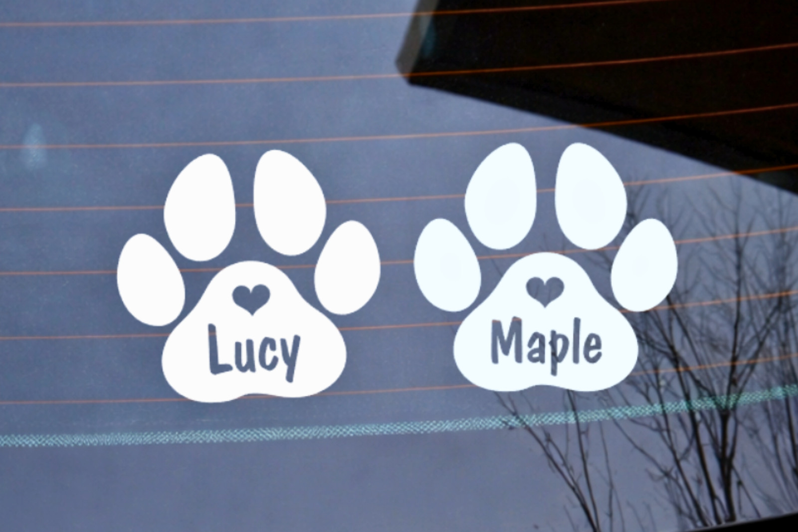 2 ชิ้น สติ๊กเกอร์ลายอุ้งเท้าพร - Pet Portrait Custom บทวิจารณ์และราคา